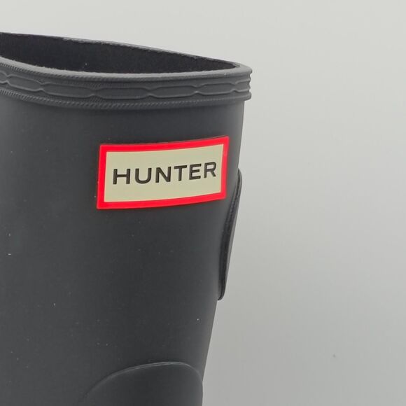 Hunter Original Short-O Boot Women's Waterproof Rain & Farm Boots (Matte Black) - Picture 5 of 6